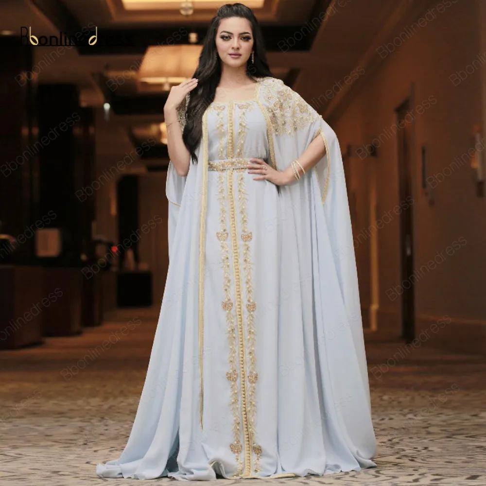 Bbonlinedress Maroko Caftan Vakarinę Suknelę 2020 Rankų Darbo Duobute Musulmonų Vakaro Suknelės Ilgą Striukę Arabų Abaja Šalis Suknelė
