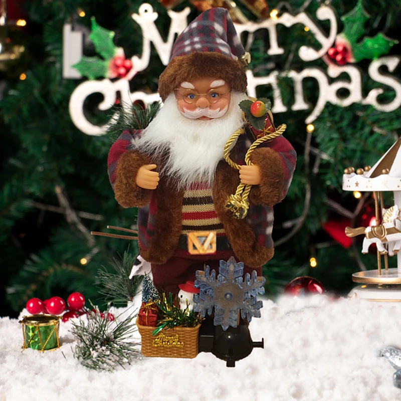 Nauja Elektros Santa Claus Juokinga Muzikos Lėlės Kalėdų Dekoro Vaikas Dovana 2020 M., Kalėdiniai Papuošalai, Namų Linksmų Kalėdų Ornamentu