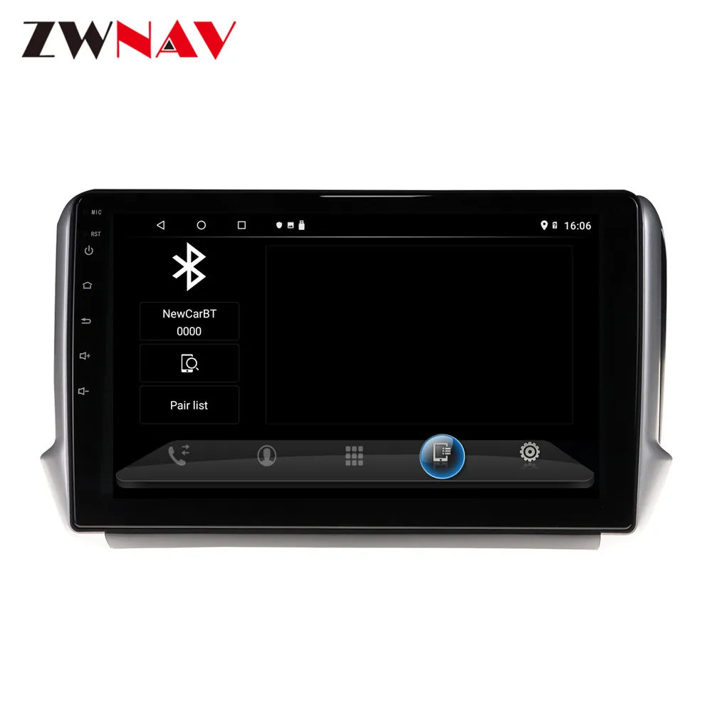 360 Kameros Android 10.0 sistema Multimedijos Grotuvo Peugeot2008/208 2011-2019 GPS Navi 