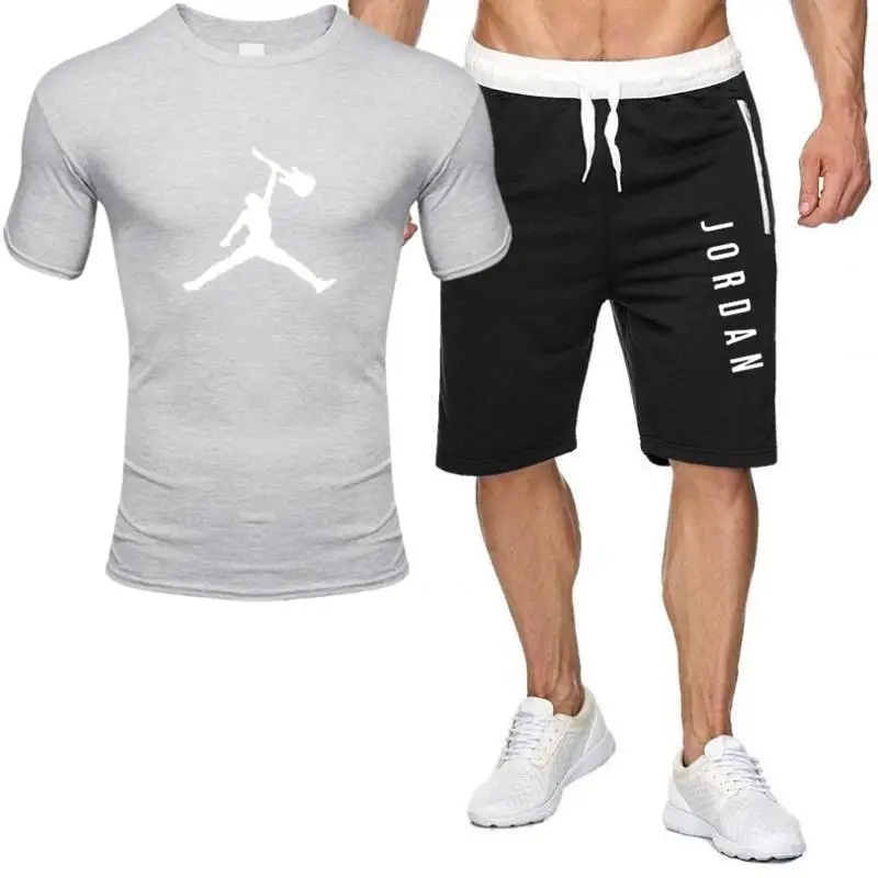 2piece nustatyti vyrų komplektus, jordanija 23 t-marškinėliai, šortai vasarą trumpi tracksuit vyrų sportinis kostiumas bėgiojimas sweatsuit krepšinio jersey