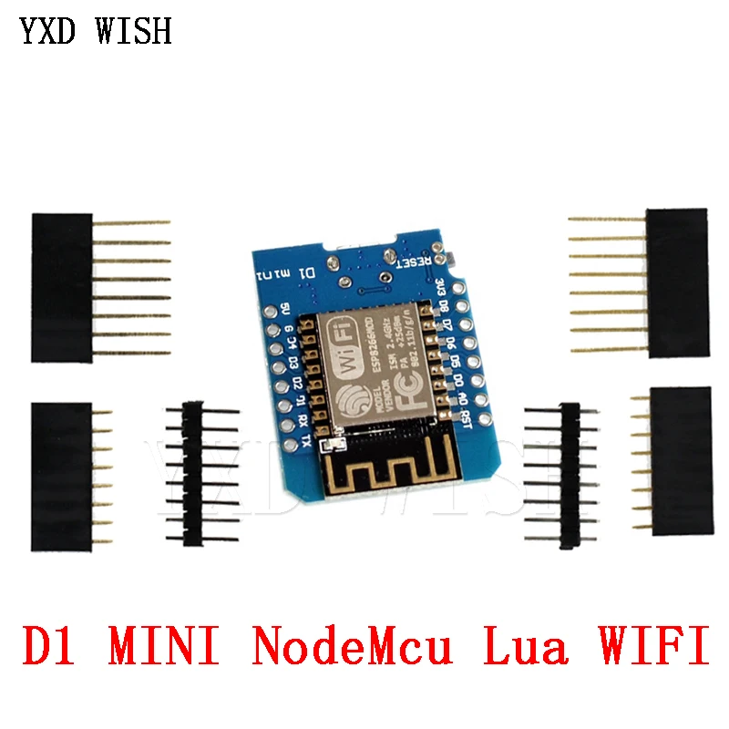 10vnt D1 Mini ESP8266 ESP-12 CH340G CH340 V2 USB WeMos D1 Mini WIFI Plėtros Taryba NodeMCU Lžūu DI Valdybos 3.3 V, Su Smeigtukais