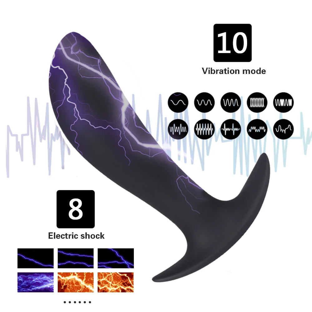 Elektros šoko analinis kaištis massager prostatos sekso žaislas elektros analinis seksas žmogui Belaidžio Nuotolinio valdymo Dildo Butt Plug Moterų G Vietoje