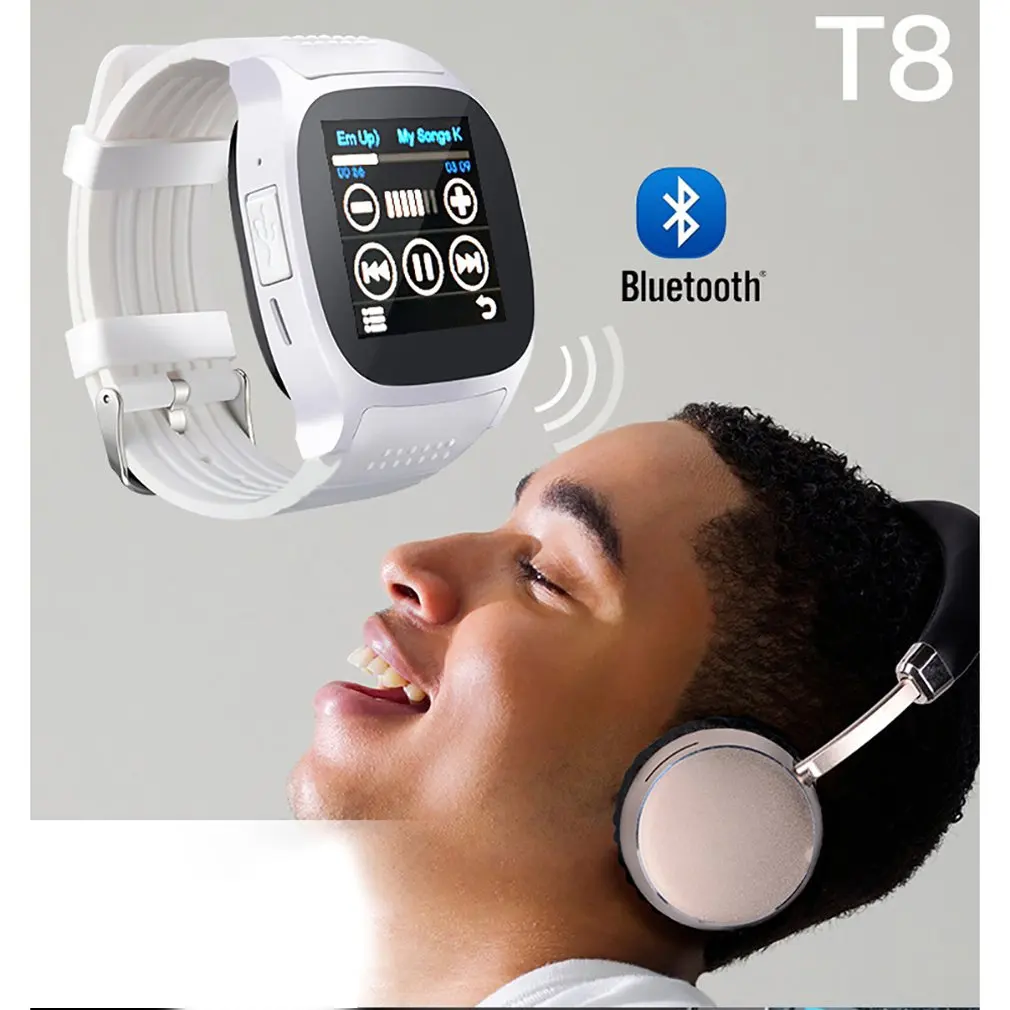 T8 Mados Asmenybės Smart Kortelės Telefono Stebėti Sporto Žingsnis Counter Smart Dėvėti Žiūrėti 