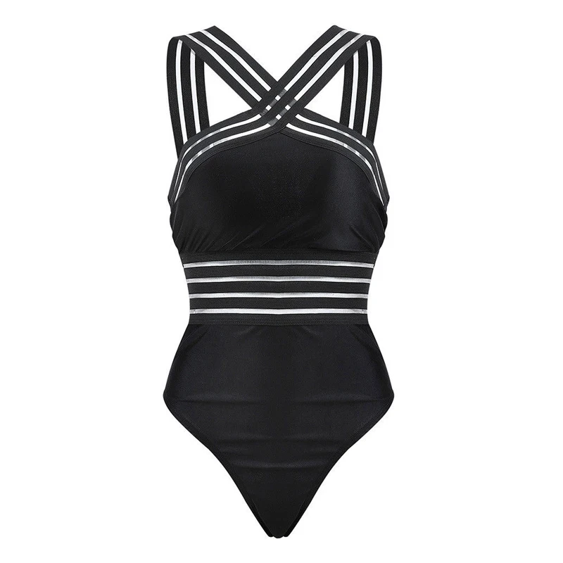 Naujas Seksualus Maudymosi Plaukimo Vienas Gabalas Kostiumas Moterims Monokini Bikini 2019 Kryžiaus Tvarstis Maudymosi Kostiumėlį Paplūdimio Maudyklos Bather Biquini
