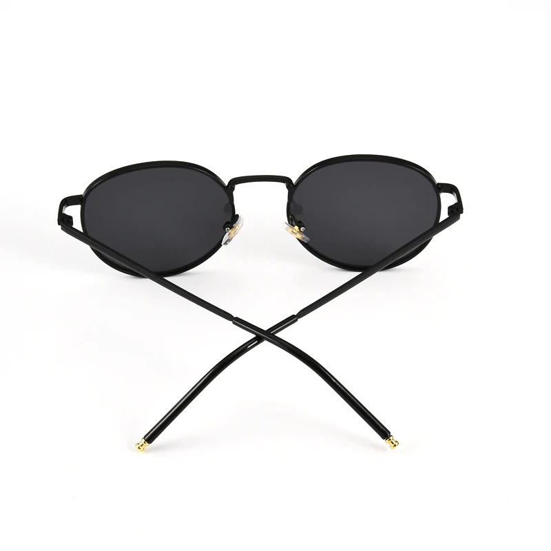 Prabanga Moterų Apvalūs Akiniai nuo saulės Šviesą Prekės Dizaineris Vyrai Metalo Saulės Akiniai Moteriška Juoda Vairuotojo Atspalvių UV400 Gafas De Sol Mujer