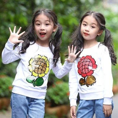 Marškinėliai Mergina Gėlių Nėrinių Palaidinė 2018 Medvilnės ilgomis Rankovėmis Mergina Mokykloje Palaidinės Palaidinė Marškinėliai Blusas Vaikų Drabužių A96