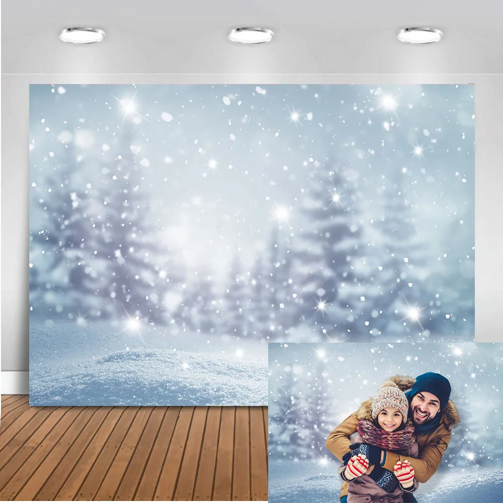 Blizgučiai Žiemos Stebuklų Fone, Photocall Baltas Sniegas, Kalėdų Fonas Fotografija Vaikų, Kūdikių Žiemos Portretas Rekvizitai