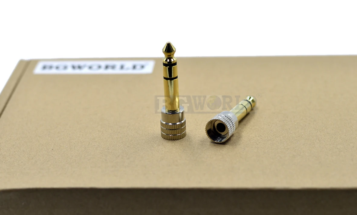 BGWORLD 2 VNT Ausinių adapteris metalo kištukas jack plug jungtis ATH-M50 M30 M35 Ausinės, laisvų rankų įranga dalis