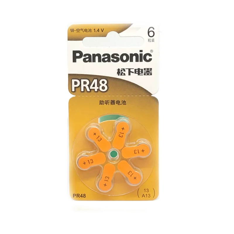 18pcs/daug Nauja originali Baterija Panasonic PR48 Klausos 13 A13 Kurčiųjų pagalbos Acousticon Kochlearinius Mygtuką Monetos Elementų Baterijų