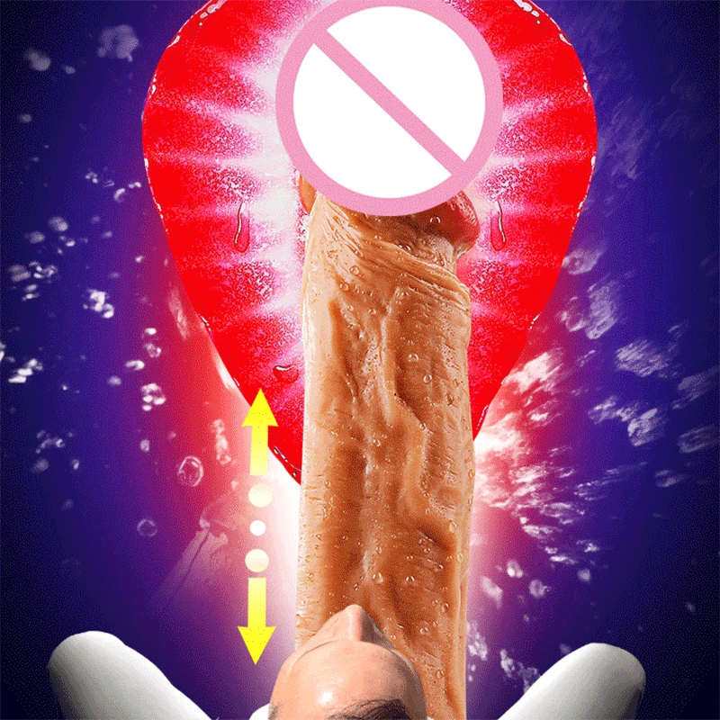 GUIMI Tikroviškas Dildo Teleskopinis Šildymo Didelis Dildo Moterų Vibratoriai Dirželis su siurbtuko Penis Penis Moterų Masturbacija