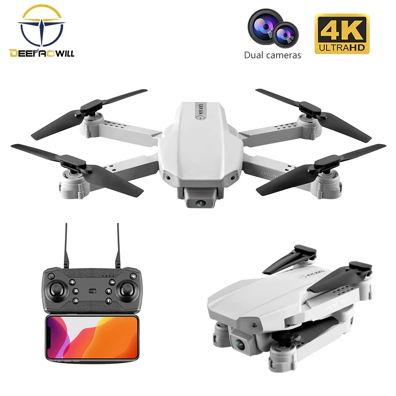 KK5 Rc Mini Drone 4k HD Drone Plataus Kampo Kamera 1080P WiFi fpv Drone, Sulankstomas Quadcopter Begalvis Režimas Sekite Mane Sraigtasparnis Žaislai
