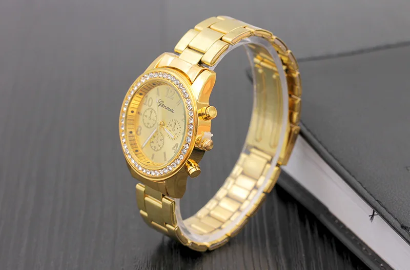 TIke Toker,Prabangos Rose Gold Moterų Laikrodžiai ženevos deimantų žiūrėti Metalo, Plieno, Lydinio, Laikrodis Lady Vyrų Laikrodžiai relogio feminino08