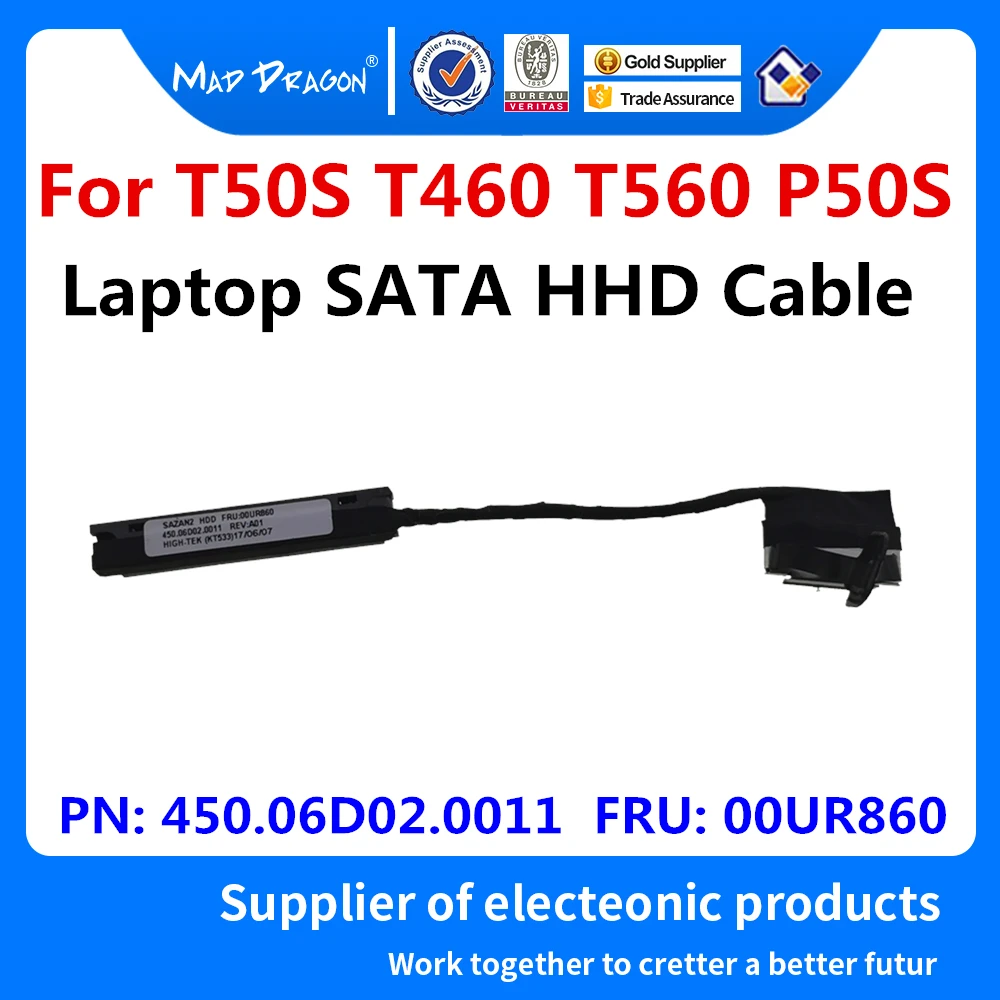 Naujas originalus Laptopo SATA HHD laidas Standžiajame Diske Kabelis Lenovo ThinkPad T50S T460 T560 P50S 450.06D02.0011 00UR860