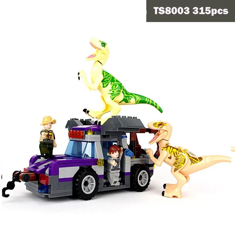 Tyrannosaurus Pasaulio Juros Periodo Surinkti Įterpti Mažos Dalelės Kuriant Žaislus 8000-8006