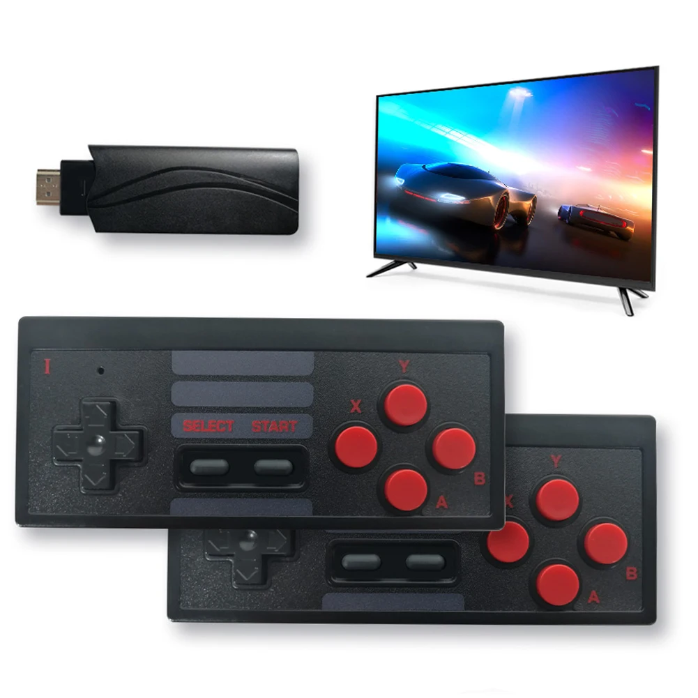 4K HDMI Vaizdo Žaidimų Konsolės Pastatytas 628 Klasikiniai Žaidimai, Mini Retro Konsolė Wireless Handheld Valdytojas HDMI Dual Žaidėjai