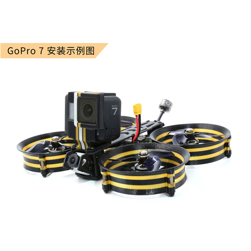 3D atspausdintas TPU GoPro 7 / 8 kameros GoPro atveju GEPRC CineGO FPV Drone FPV dalys