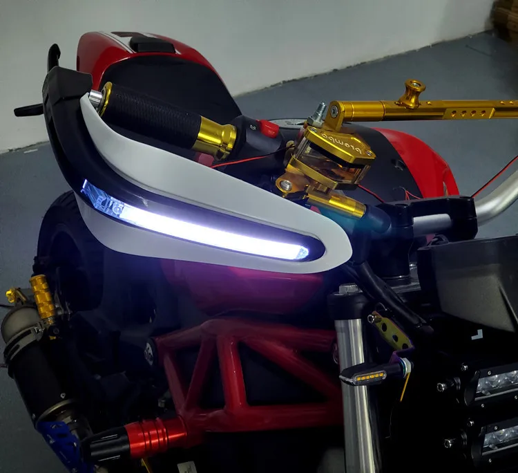 1Pair Honda MSX125 MSX Rankų apsaugą Motociklo LED Handguards su LED Šviesos Ranka Raštas Rankų apsaugą Universalus Rankų apsaugos