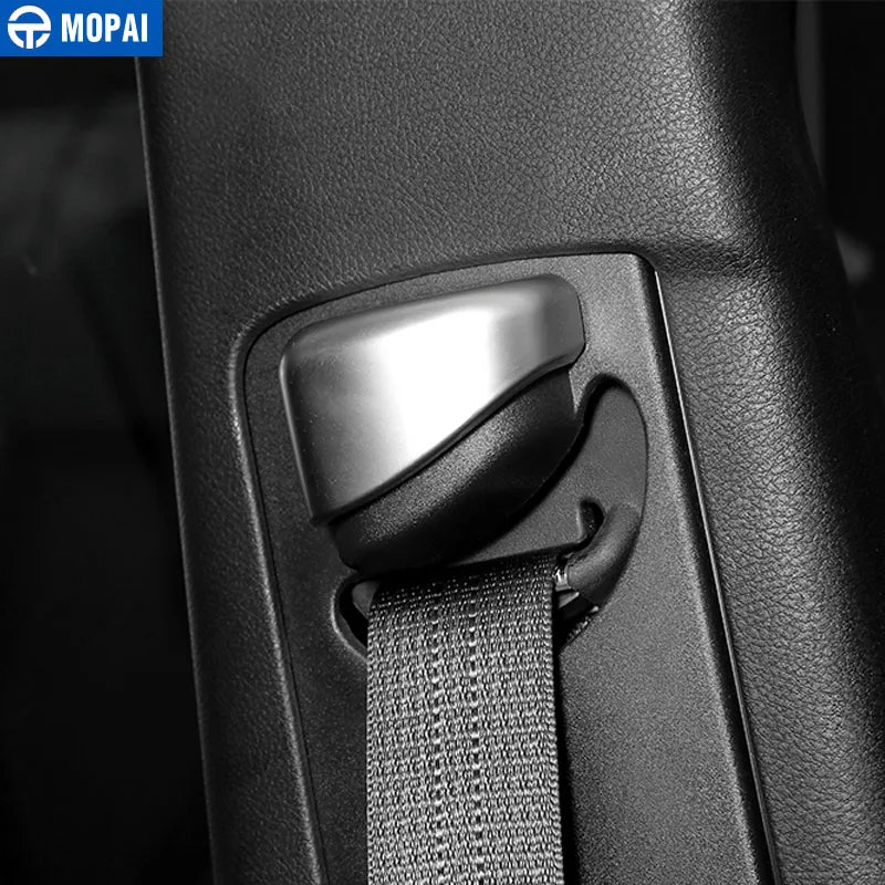 MOPAI ABS Automobilio Sėdynės Diržo Mygtuką Apdaila Padengti Apdailos Lipdukai 