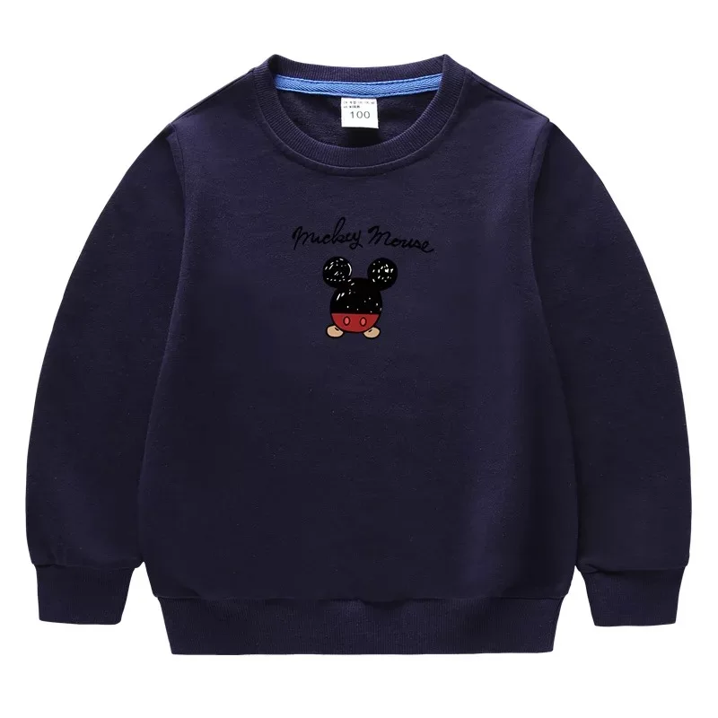 Rudenį, Žiemą Naujas korėjiečių Versija Megztinis Disney Mickey Įgulos Kaklo Megztinis Vaikų ilgomis Rankovėmis Berniukams, Mergaitėms Medvilnės palaidinukė