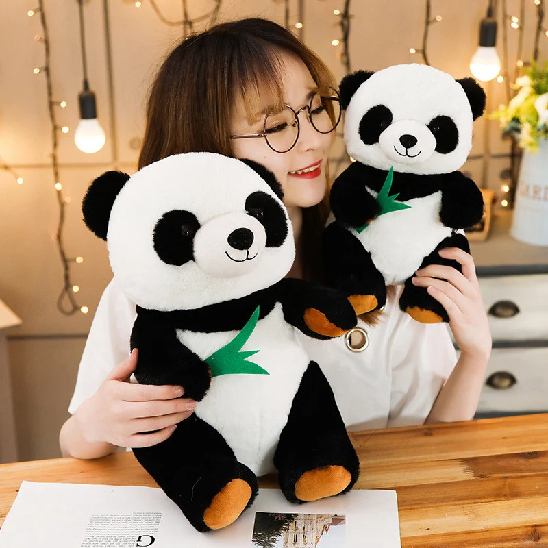 1PC 25/40/50cm Naujas Mielas Big Panda Lėlės Pliušinis Žaislas Baby Bear Pagalvę Panda Medžiaga Lėlė, Vaikams, Žaislai, Kūdikių Gimtadienio Dovana Girl