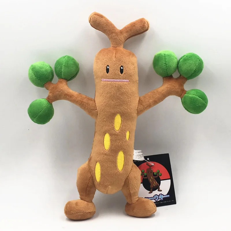 TAKARA TOMY Pokemon Eiti Anime Pav Lėlės 30cm Blizga Sudowoodo Pliušiniai Žaislai Pokémon Pliušinis Kimštiniai Žaislai, Kalėdų Dovanos Vaikams