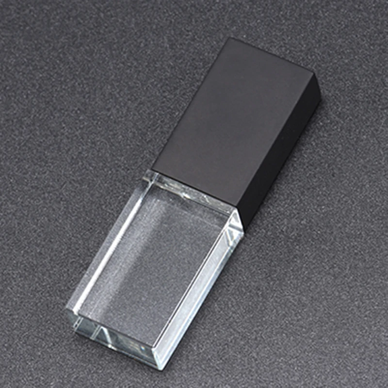 JASTER Kristalų usb atmintinės 3D spausdinimo logotipą 4GB 16GGB usb flash pendrive 32GB 64GB skaidraus stiklo(virš 10 vnt nemokama logo)