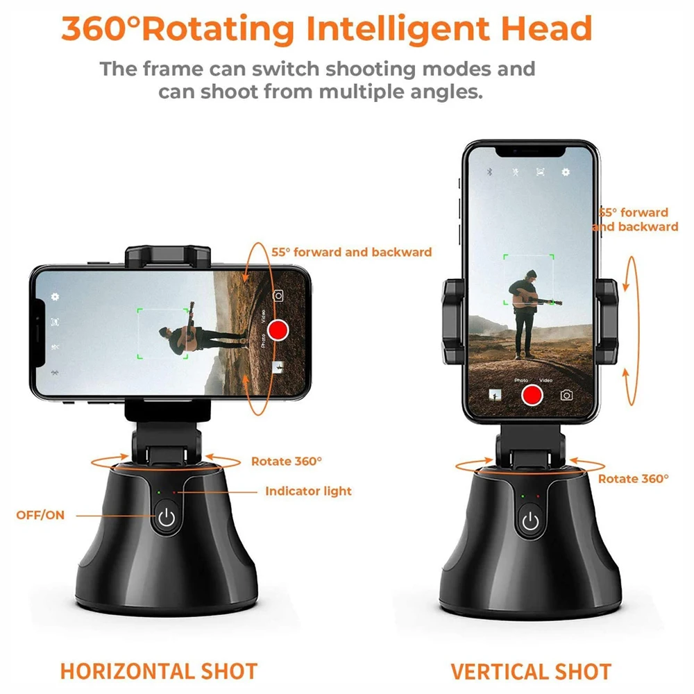 Apai Genie 360° Objekto Stebėjimas Turėtojas Smart Auto Fotografavimas Selfie Stick Trikojo, Fotoaparato Gimbal už Nuotrauką Vlog Live Vaizdo Įrašas