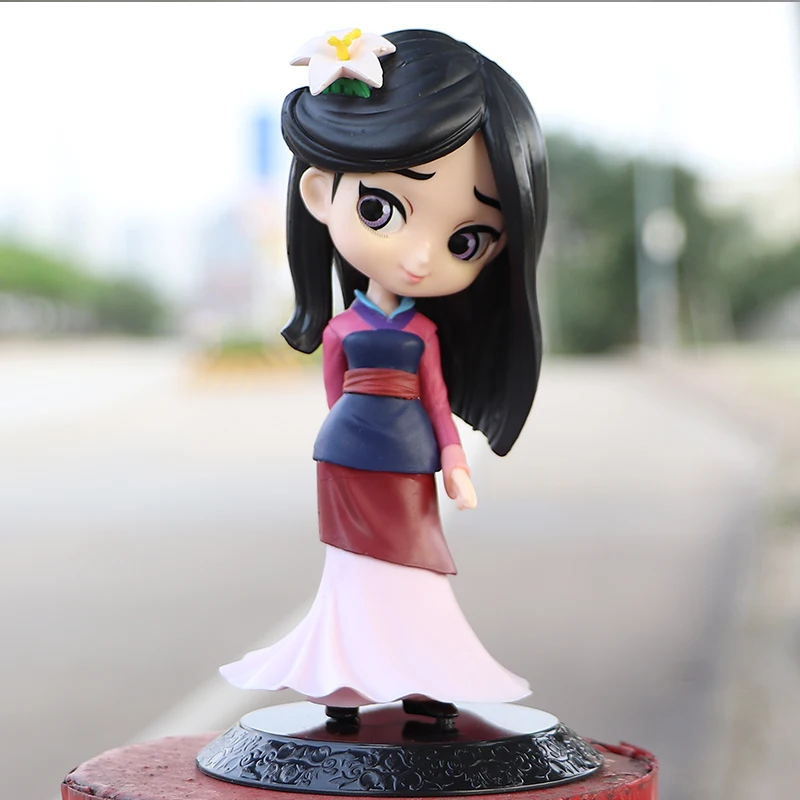 2020 Karšto 14cm Q Posket Princesė Mulan Paveikslas Modelis, Žaislai Tortas Pav Animacija Grožio Modelis Lėlės Dovanos Mergaitėms
