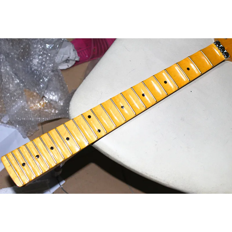 Disado 21 22 Skirsniai didelis headstock klevas Elektrinės Gitaros Kaklo klevas šukutės fretboard blizgus dažai, gitara, dalys, priedai