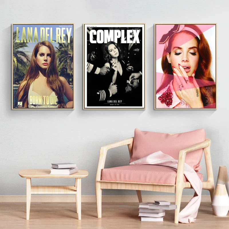 Lana Del Rey Pop Art Sienos Menas Drobė Nuotraukas Tapyba, Plakatas Kambaryje Namų Puošybai Plakatai Ir Spausdina Dekoratyvinis Cuadros