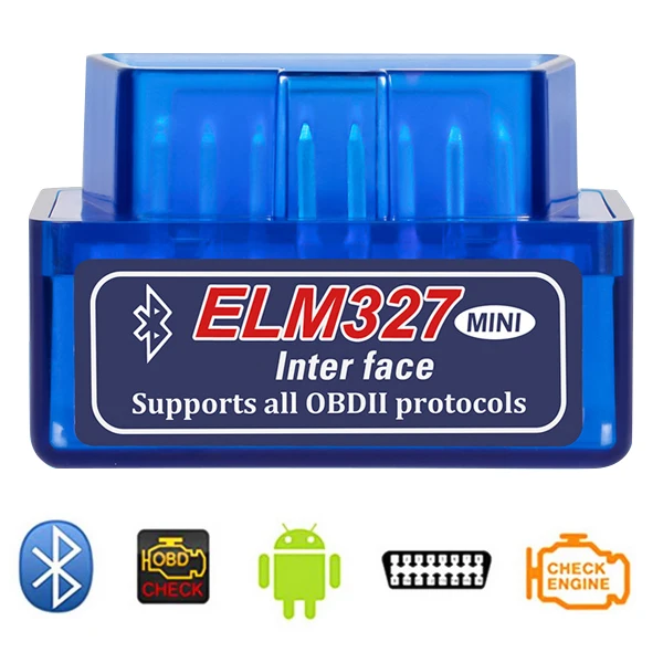 Naujas OBD V2.1 V1.5 mini ELM327 OBD2 Bluetooth 