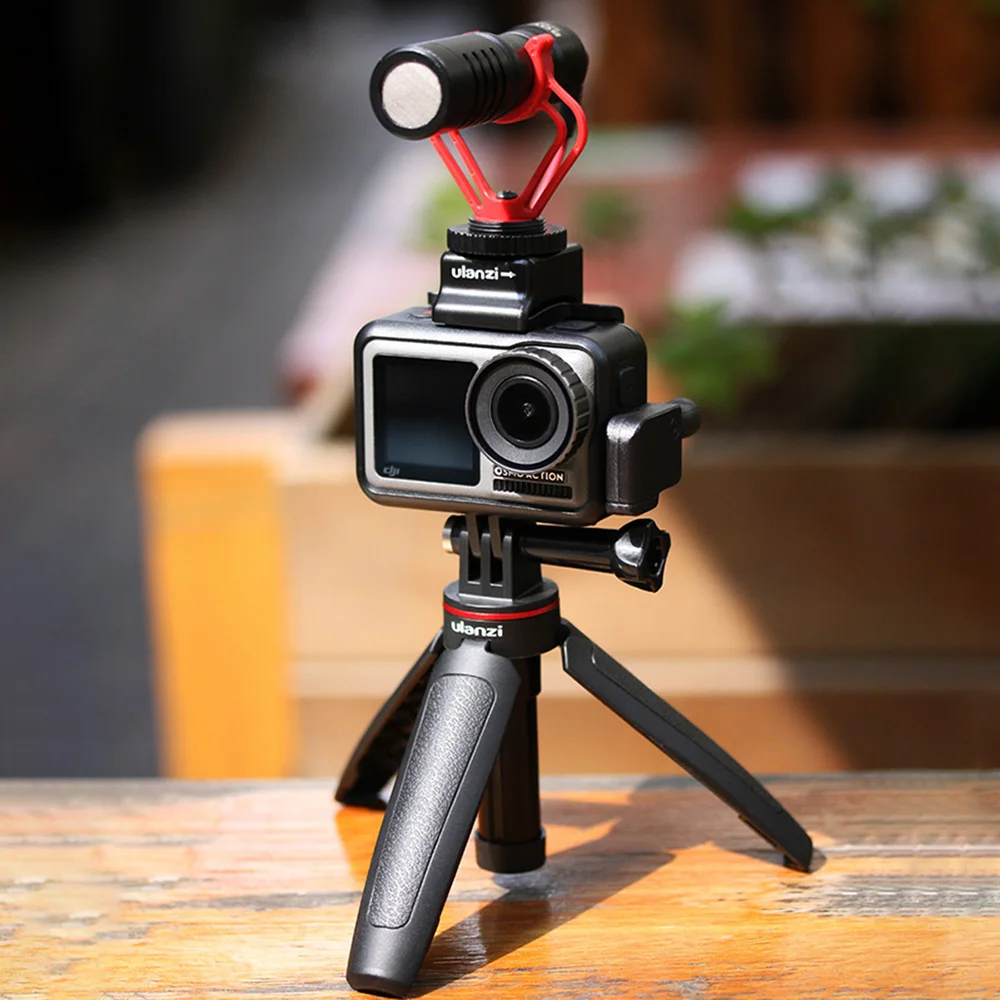 Ulanzi MT-09 Universalus Pratęsti Nešiojamų Gopro Selfie Vlog Trikojo Gopro 9 8 7 6 5 4 Herojus Osmo Veiksmų Fotoaparatas 