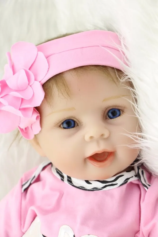 Atgimsta poupee enfant lėlės, žaislai 22inch 55cm silikono reborn baby girl lėlės dovana vaikams bebe originalus atgimsta boneca