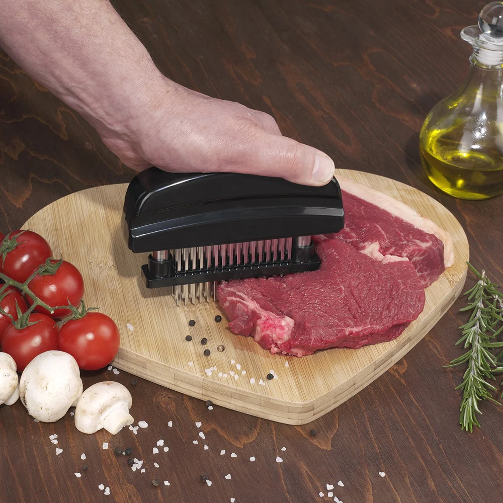 48 Geležtės Adata Mėsos Tenderizer Nerūdijančio Plieno Peilis Mėsos Beaf Kepsnys Plaktuku Mėsos Tenderizer Plaktukas Funtowa Kepimo Įrankiai