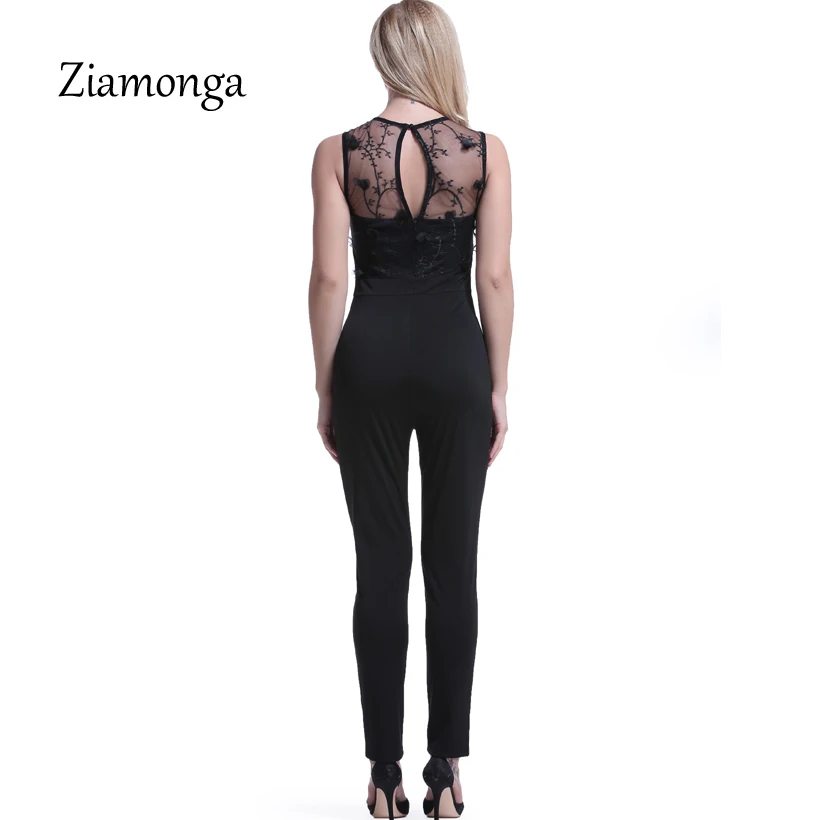 Ziamonga Seksualus Officewear Bodycon Ilgas Kelnes Jumpsuit Moterų Pavasario Atsitiktinis Ponios Vienas Gabalas Komplektus Rompers Elegantiškas Ilgas Jumpsuit