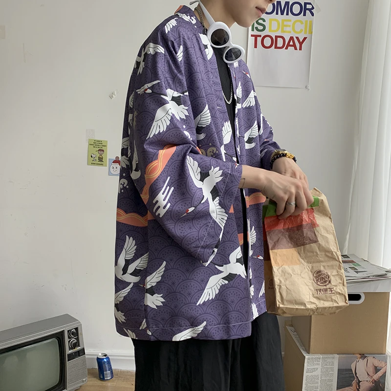 Japonijos marškinėliai vyrams kimono 2020 m. Kinijos kimono geiša naują atvykimo Japonų gatvės drabužių harajuku kimono