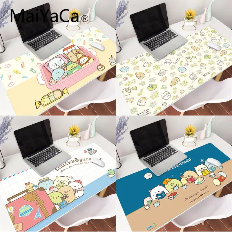 MaiYaCa Japonijos Animacinių filmų Sumikko Gurashi Kilimėlis Žaidimų Pelės Mygtukai Didelis Fiksavimo Krašto Klaviatūros 90x40cm Deak Kilimėlis Cs Go LOL
