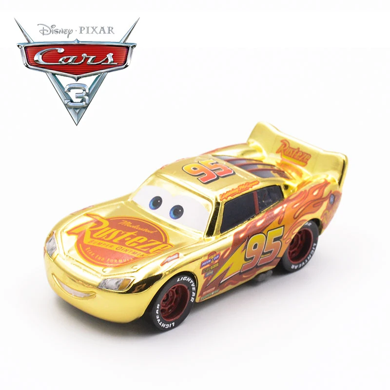 1:55 Disney Pixar Automobilių Metalo Diecast Skaičius 95 Žaibas McQueen Visų Stilių Aukso, Sidabro Čempionas Surinkimo Versiją Automobilių Berniukas Žaislas