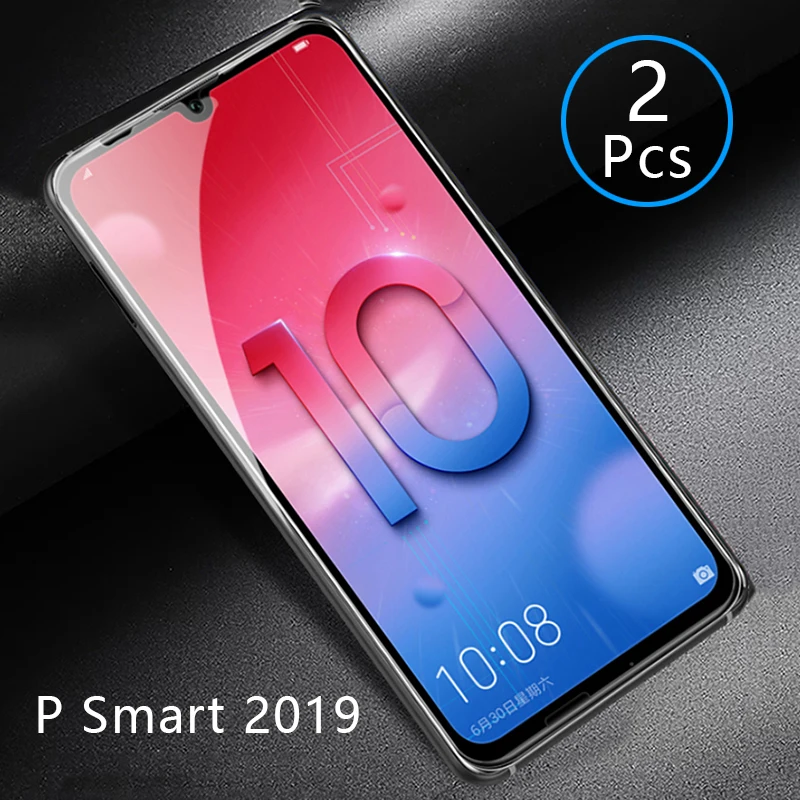 2vnt Apsauginis Stiklas Huawei P Smart 2019 Grūdintas Stiklas Screen Protector, Pilnas draudimas Telefonas Kino Saugos Tremp Dėl Psmart 6.21
