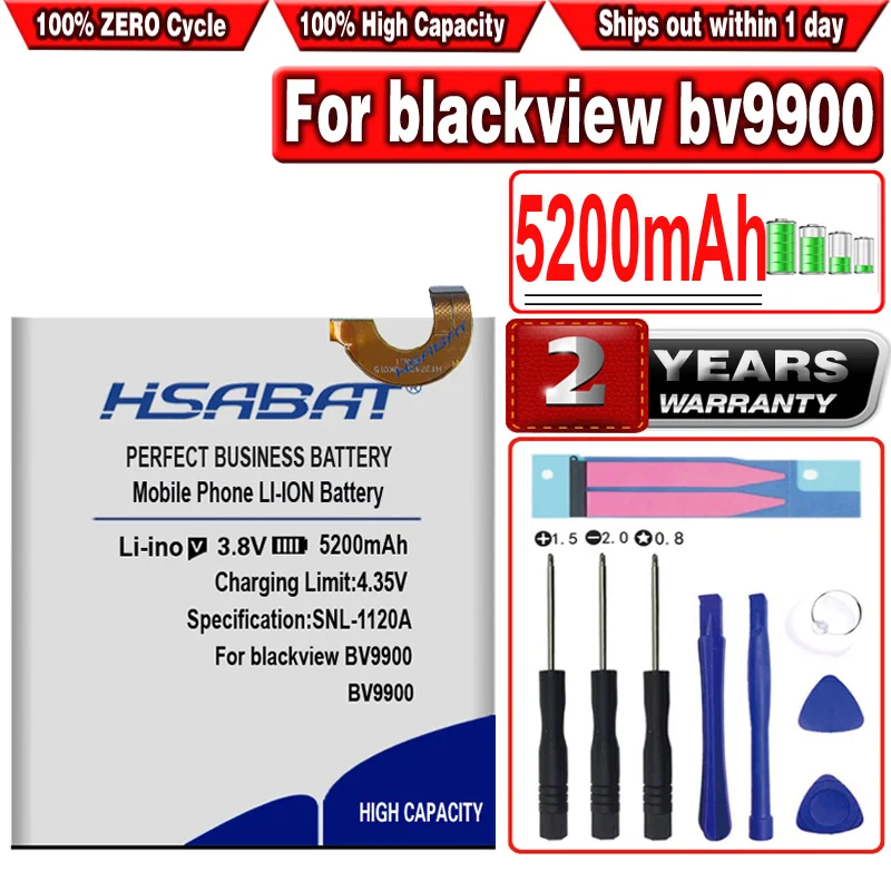 HSABAT 5200mAh DK015 Didelės Talpos Bateriją Blackview BV9900 BV9900 Pro Išmaniųjų Telefonų
