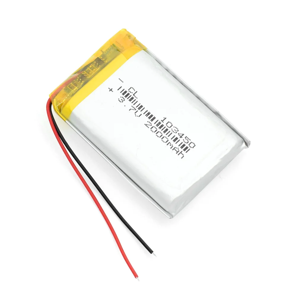 Akumuliatoriai li jonų 103450 3,7 V Ličio Polimero Baterija 2000 Mah Li-po, Li-polimero MP5 GPS, 