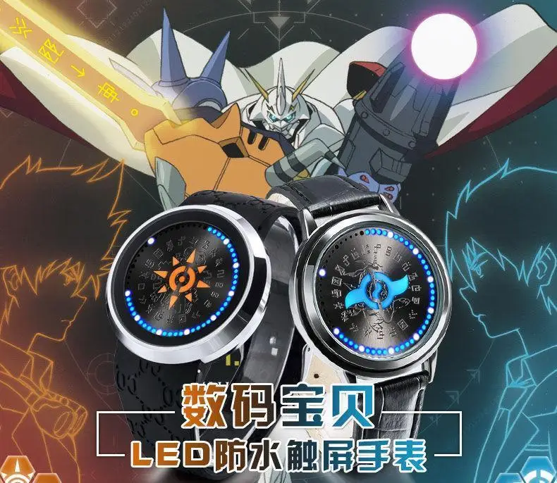 Digimon Nuotykių Tri. Skaitmeninis Monstras Drąsos LED Watch DIGIVICE Vandeniui Jutiklinis Ekranas Laikrodis Cosplay Rekvizitai Dovanų Naujus 2018