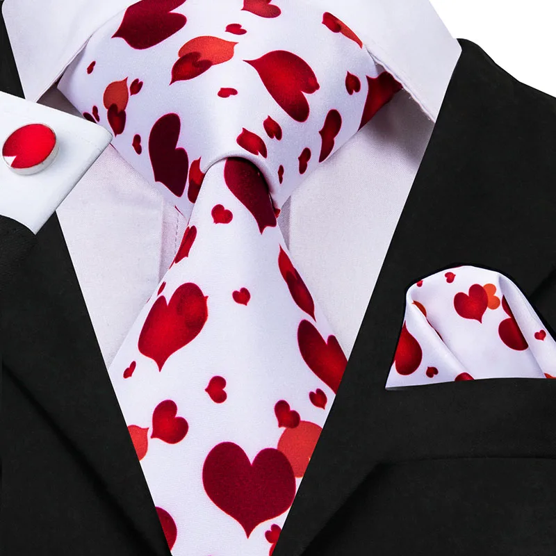 Hi-Tie Šilko Hanky rankogalių segtukai Nustatyti Ryšius Mens 8.5 cm, Raudonas Vyrų Kaklaraištis Paisley Modelio Mėlynos Dizaineris Verslo Vestuvių Necktie