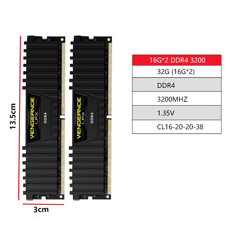 Nauja/Panaudota DDR4 RAM 8/16/32GB 2400/2666/3000/3200 Visiškai Suderinama Atminties Modulis Kompiuterio Darbalaukio Nemokamas Pristatymas PC Atmintį