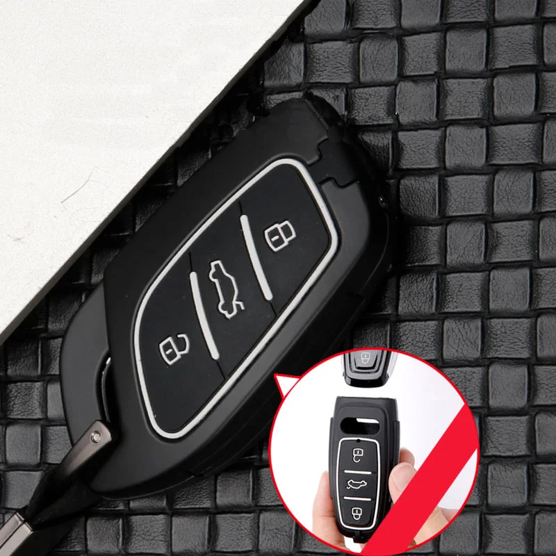 Karšto pardavimo Visiškai Padengti Cinko lydinio+silikagelio Automobilių Klavišą apsaugoti Atveju Roewe I5 RX3 RX5 2017 2019 MG ZS automobiliu optikos Reikmenys