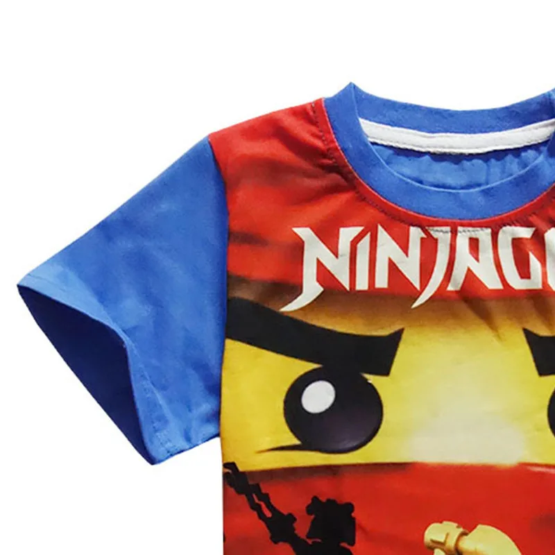3-10Years Berniukų Marškinėliai T-shirt Baby Ninjago Berniukas Marškinėlius trumpomis Rankovėmis, Vaikų Vasaros Drabužių Mažylis Berniukas Marškinėliai
