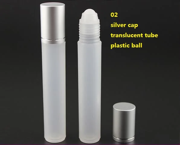 50pcs 15ML plastiko roll Butelis/plieno rutuliuko kamuolys Mėginio Kvepalų Buteliuką,Mažas eterinio Aliejaus butelio Lūpų naftos metalo cap/permatomas