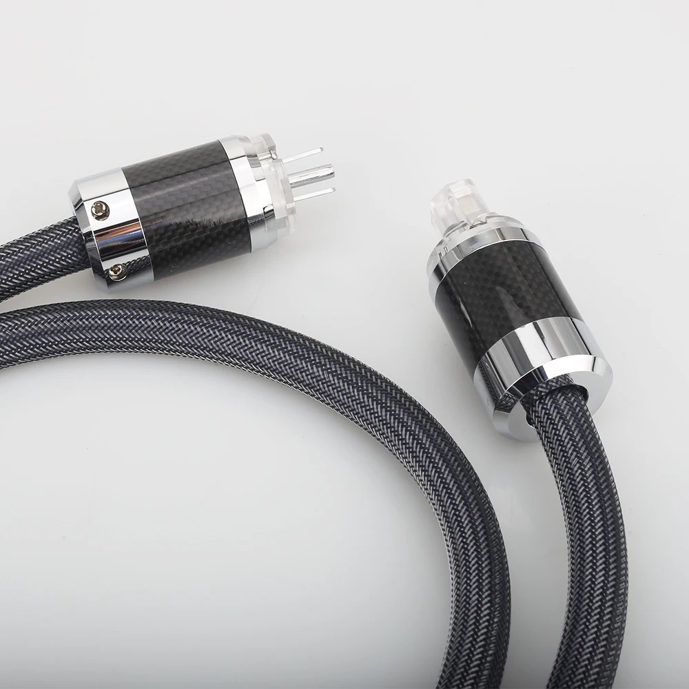 Audiocrast P101 DW15 Hi-End OFC maitinimo kabelis su Anglies pluošto Rodis padengtą AC JAV kištuko garso maitinimo laidas, kabelis