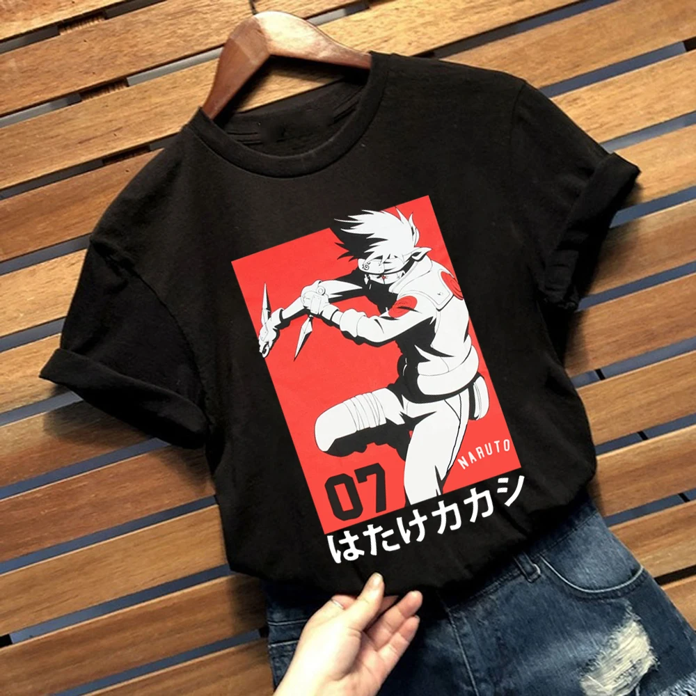 Karšto Pardavimo Anime Naruto Kakashi Manga Marškinėliai Kakashi Animacinių filmų Gražus Prarasti T-shirt Vyrai Tee Marškinėliai