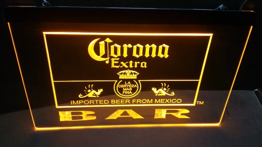 Jb-56 Corona Alaus Baras Extra logotipą, alaus baras, baras, club 3d ženklų LED Neon Light Ženklas